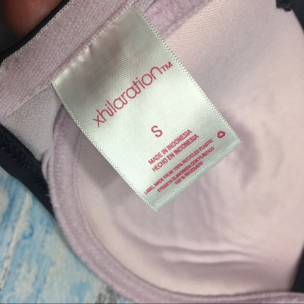 Xhilaration bikini top gray and pink size S * - Picture 5 of 5